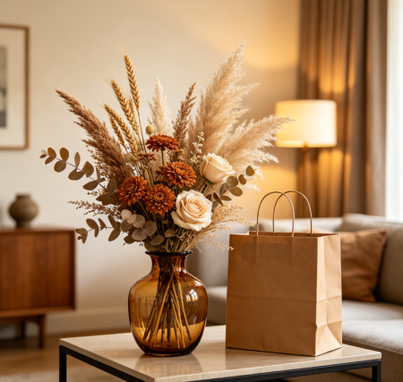 Amber Dried Flower Long-lasting Vase Art