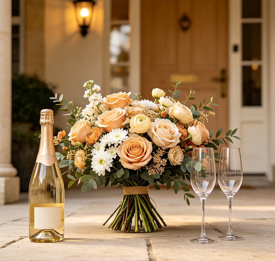Champagne Celebration Festival Bouquet Special