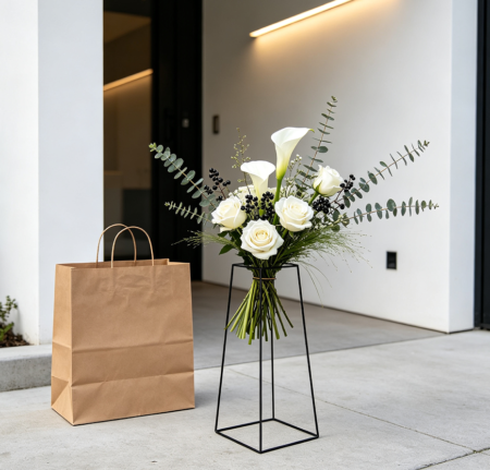 Line Sketch Architectural Floral Stand Delivery